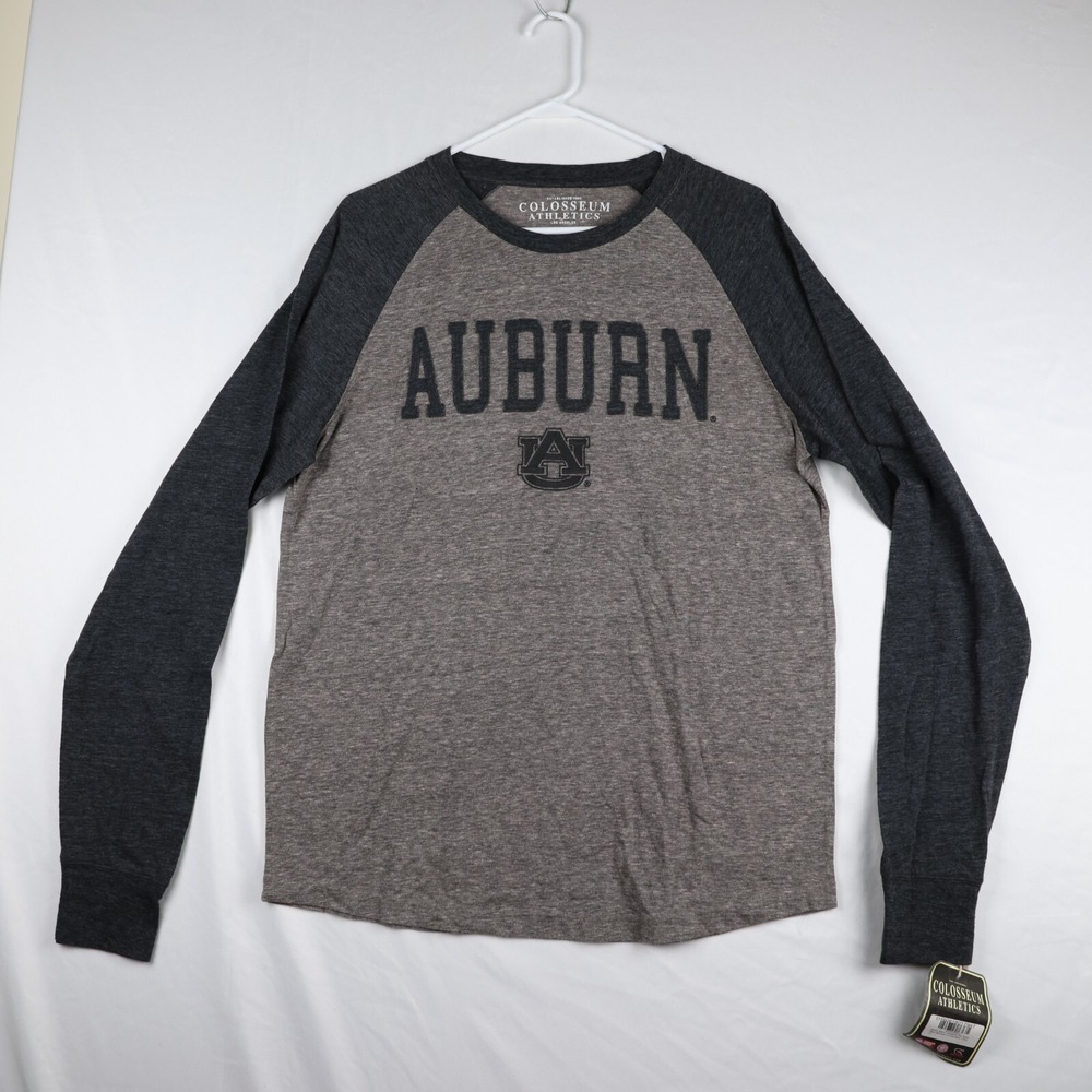 Colosseum Athletics T-Shirt Mens Large Two-Toned Gray Auburn Tigers Ultra Soft